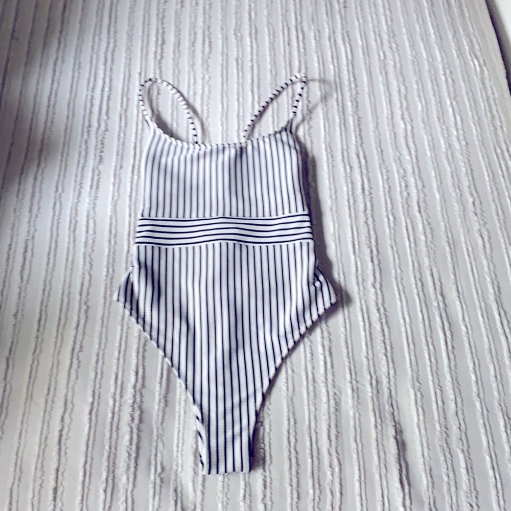 Striped swimsuit
